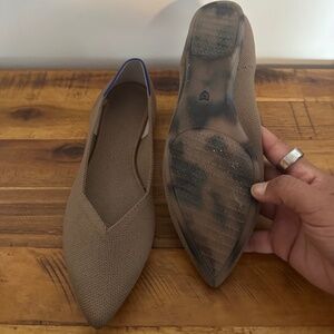 Rothy’s “The Point” Flat in Portobello/Taupe